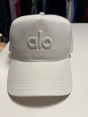 Alo White District Trucker Hat